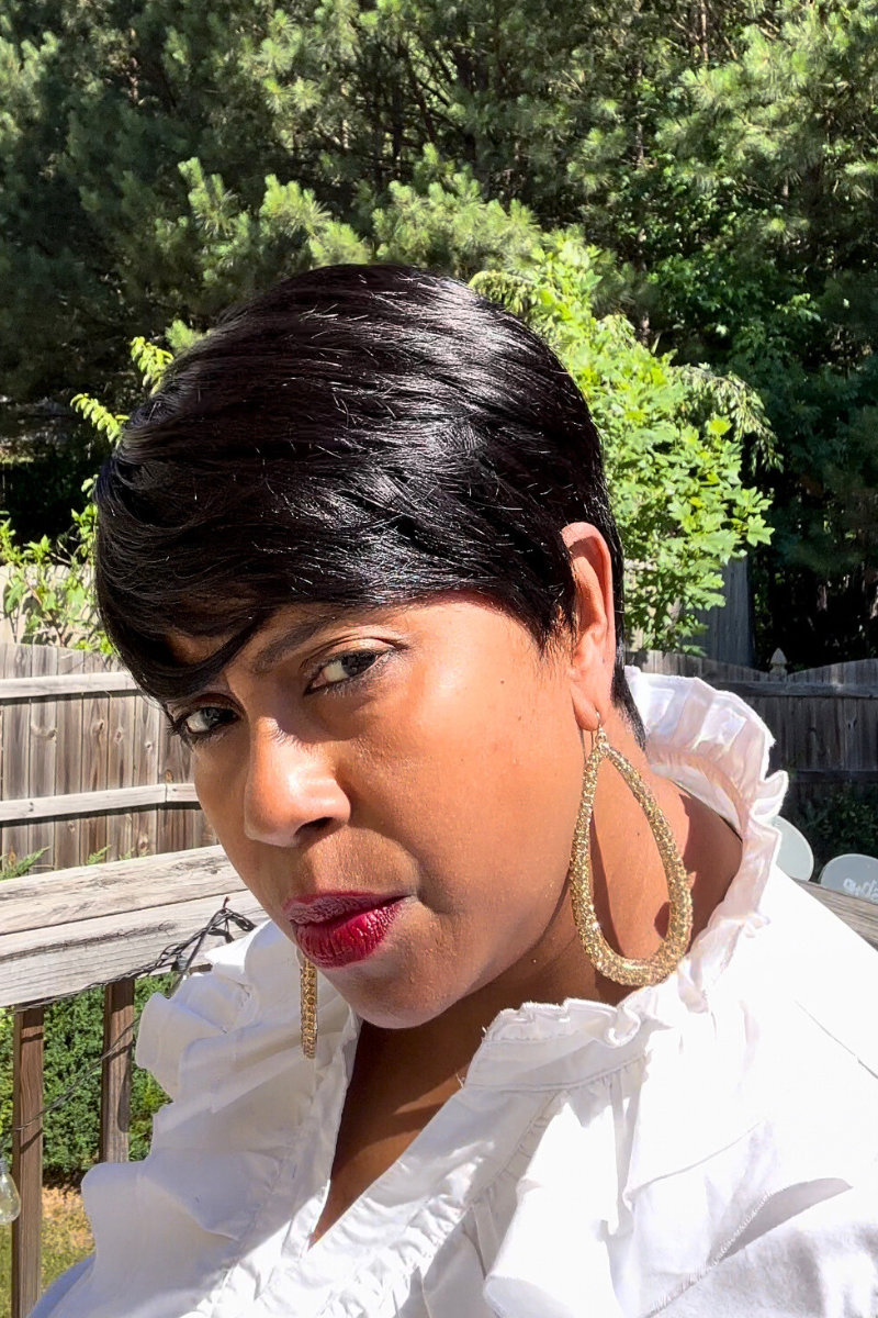 Natural hair tapered wig clearance